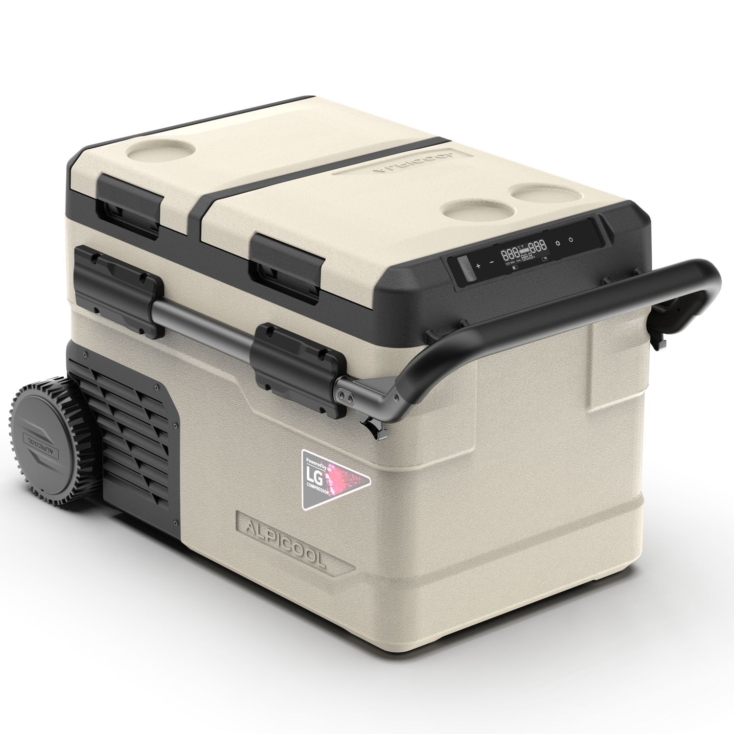 Frigider auto cu compresor Alpicool TGBSW35 (LG). 38 litri. Cu doua camere. Pana la -20 grade C. (12, 24, 220 V) - imagine 2