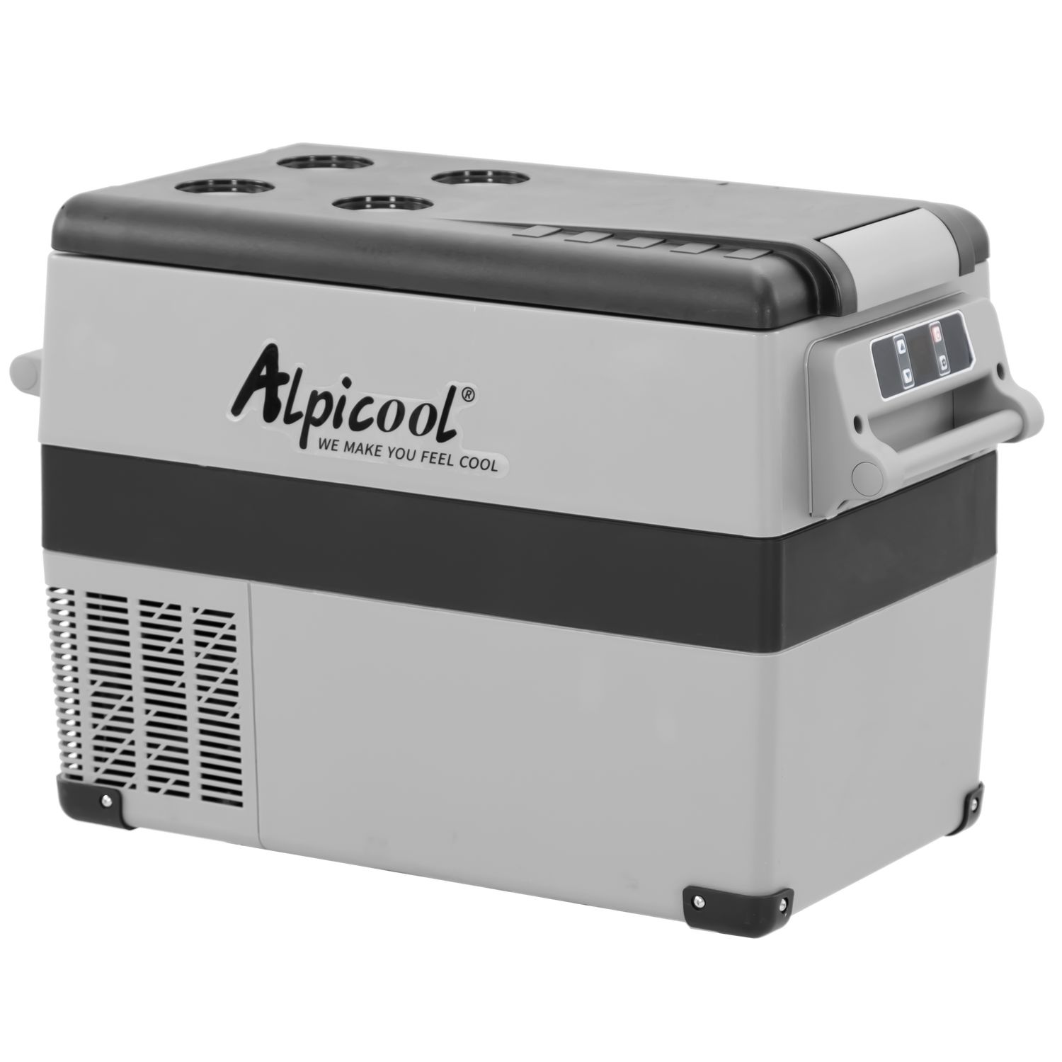Frigider auto cu compresor Alpicool CF45 (40 litri). Pana la -20 grade C. (12, 24, 220 V)