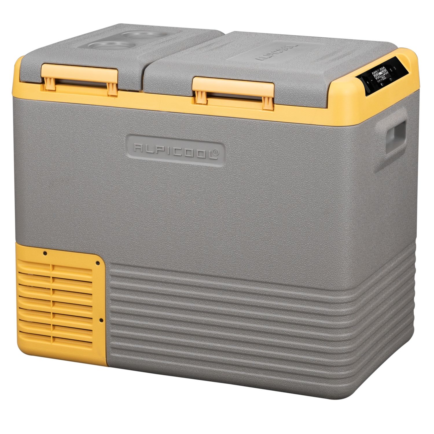 Frigider auto cu compresor Alpicool CLS55 (41 litri). Cu doua camere. Pana la -20 grade C, (12, 24, 220 V)