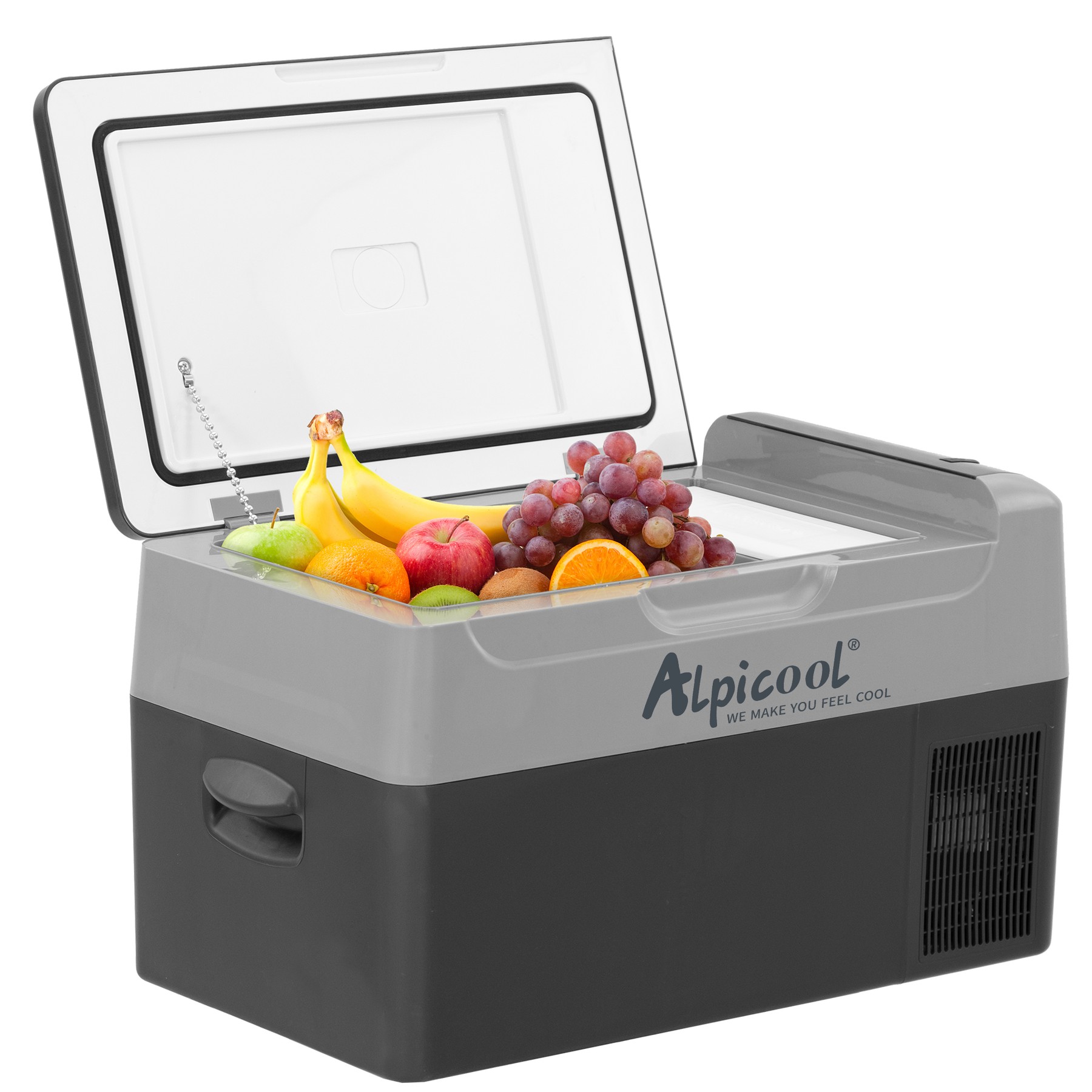 Frigider auto cu compresor Alpicool G22 (21 litri). Pana la -20 grade C. (12, 24, 220 V)
