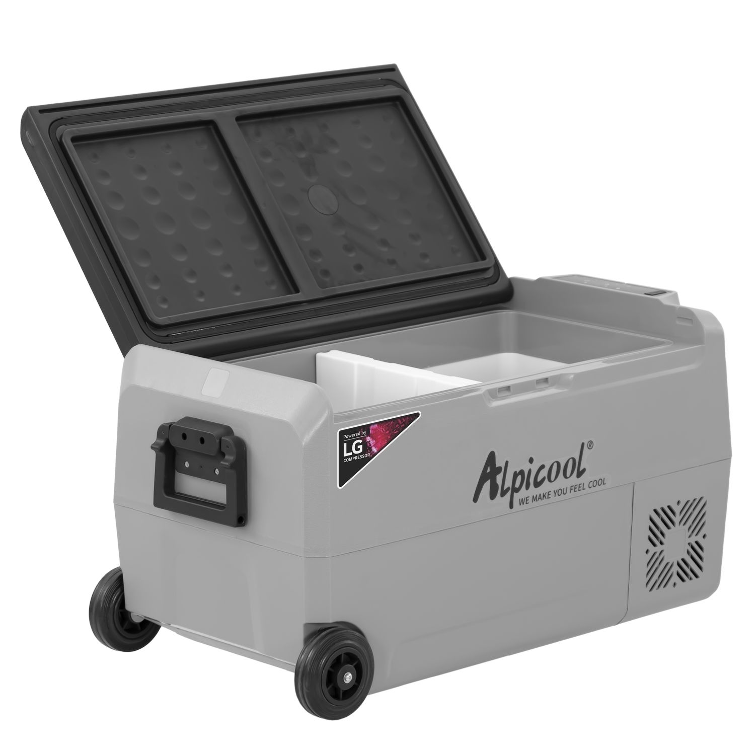 Frigider auto cu compresor Alpicool T36 (LG). 34 litri. Cu doua camere. Pana la -20 grade C. (12, 24, 220 V) - imagine 4