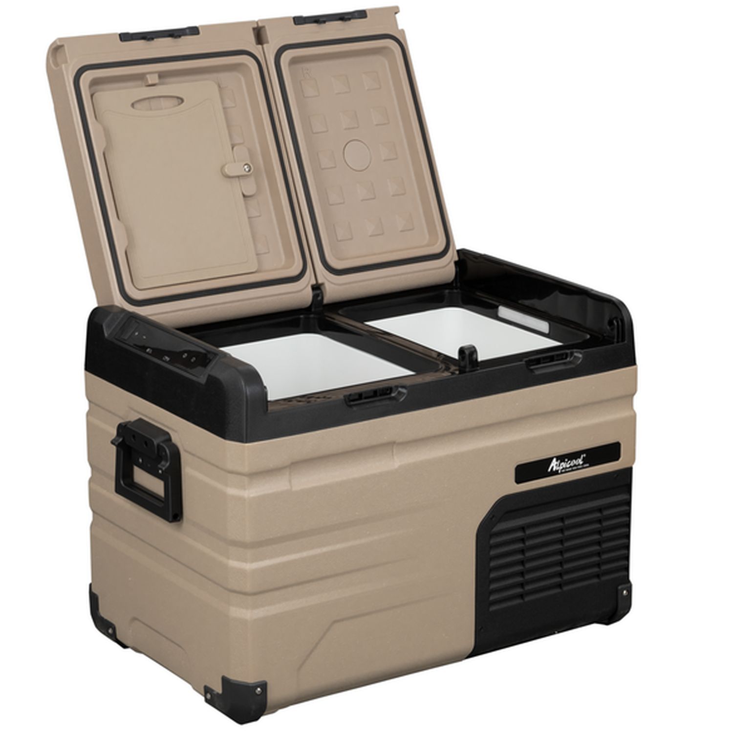 Frigider auto cu compresor Alpicool TA35 (LG). 37 litri. Cu doua camere. Pana la -20 grade C. (12, 24, 220 V) - imagine 3