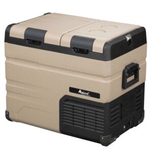 Frigider auto cu compresor Alpicool TA45 (LG). 45 litri. Cu doua camere. Pana la -20 grade C. (12, 24, 220 V)