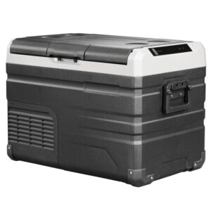 Frigider auto cu compresor Alpicool TW35 (37 litri). Cu doua camere. Pana la -20 grade C. (12, 24, 220 V)