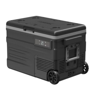 Frigider auto cu compresor Alpicool U45E (45 litri). Pana la -20 grade C. (12, 24, 220 V)