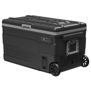 Frigider auto cu compresor Alpicool U75E (74 litri). Pana la -20 grade C. (12, 24, 220 V)